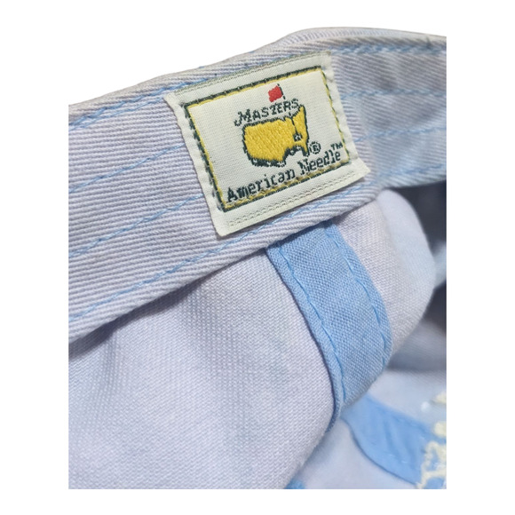 Masters American Needle Blue Bleached Strapback Gold Hat USA Made - Picture 4 of 5